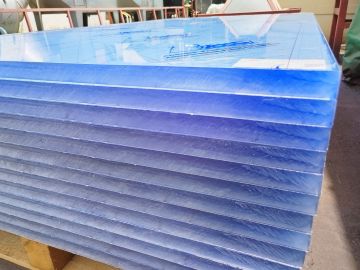 PC Sheet 12mm Blue Clear Polycarbonate Plastic Sheet