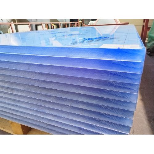 PC Sheet 12mm Blue Clear Polycarbonate Plastic Sheet