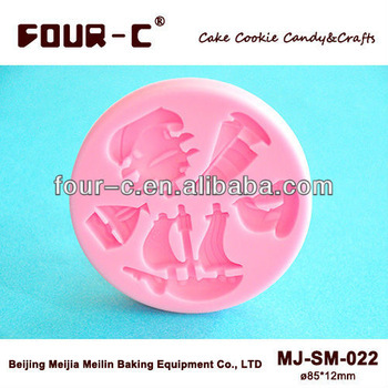 Ships&Boats cupcake top mould,cake art mould,silicone mould maker