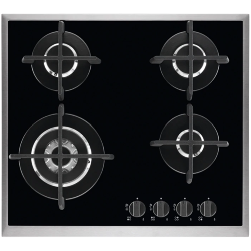 AEG Gás Cooktop Vidro Preto