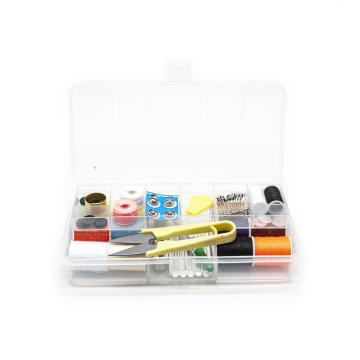 Multicolor Sewing Kit Sets with Transparent Box - Wholesale Sewing Accessory Tools
