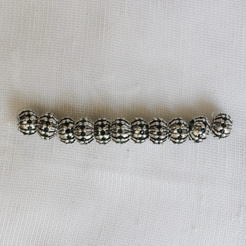 wholesale collier lâche bracelet breloques incrustées de diamants bleus 7.5 * 10MM perles ovales en alliage de zinc