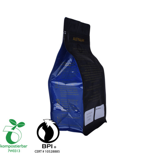 Zipper Flat Bottom Compostable und biologisch abbaubare Plastiktüte