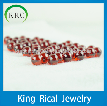 Wholesale cz stone garnet cubic zirconia beads