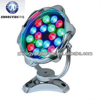 High power 18w rgb led underwater light,underwater fountain rgb led lighting