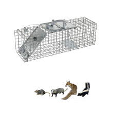 Folding Humane Live Animal Trap Catching Cage