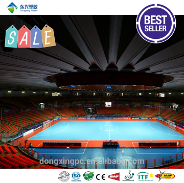 Resilient vinyl futsal flooring