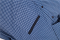 ملابس غير رسمية للرجال قميص دنيم أزرق طويل الأكمام