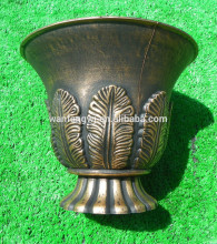 Cheap Rounded silver hand painting flower pot