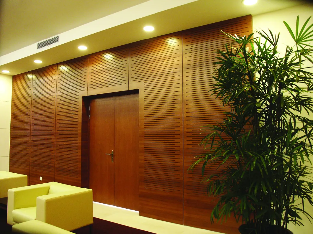 Noise Control Slot Wood Timber Acoustic Panel for Cinema/Home/Hall