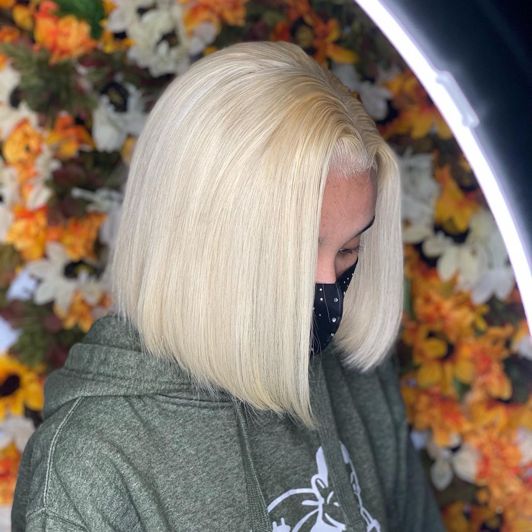 613 Wig Human Hair Blonde Lace Front Straight Bob Wig Brazilian Wig Vendors 2020 Fashion Hot Selling Wholesale