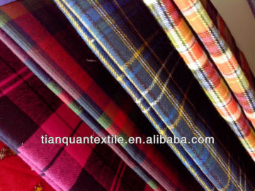 Cotton Printed flannel fabric for shirt