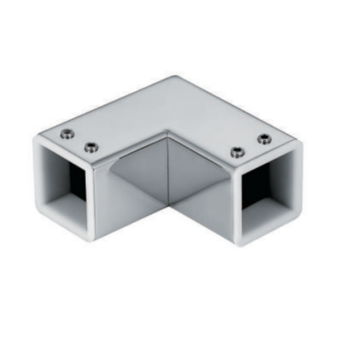 25x25 90 Degree Square Tube Adapter with Rubber