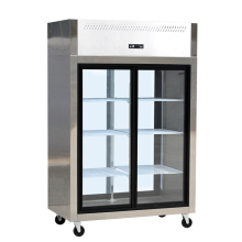 Two Door Glass Reach-In Refrigerators display freezer