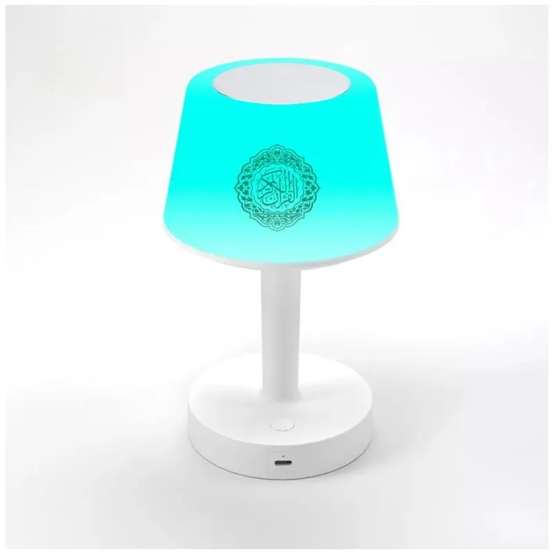 Elegant Bluetooth Speaker with Quran Recitation and Soft Night Light Quran Player