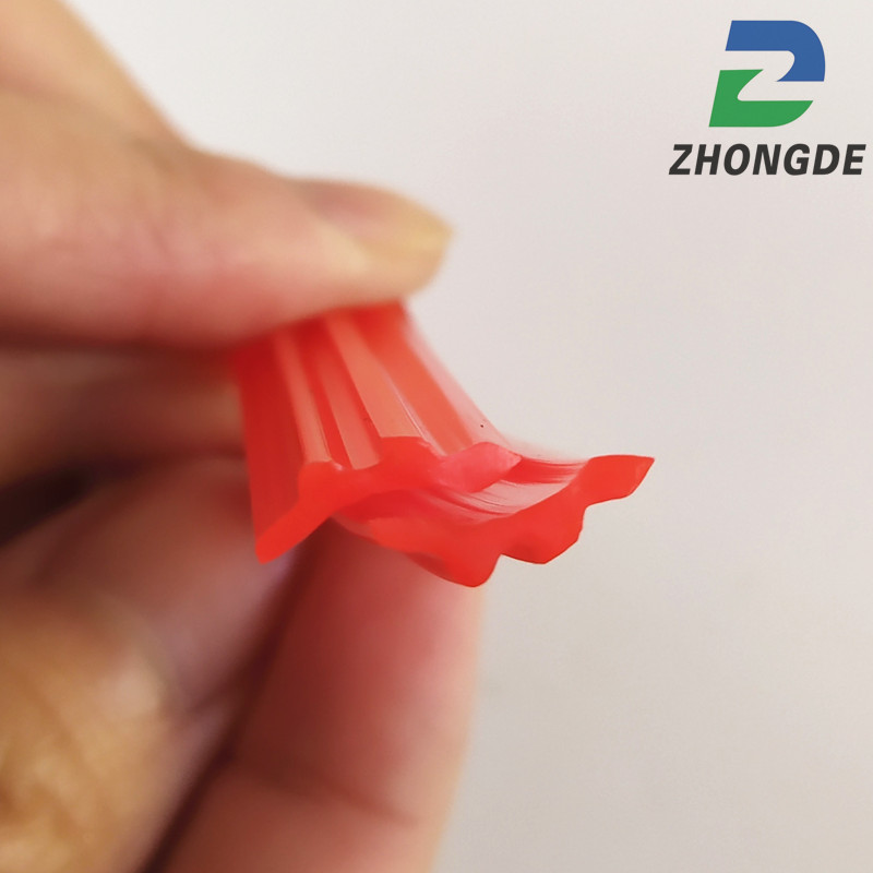Factory manufacturing polyurethane rubber strip red/white wiper lip