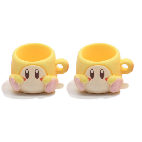 Factory Price Cartoon Monkey Cup Resin Ornament 3D Kawaii Cup Home DIY Craft Charms Scrapbook Making Dollhouse Decoration