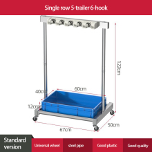 Stainless steel cleaning tool storage rack