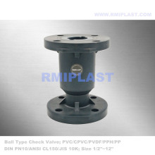 CPVC Ball Check Valve Flange ANSI CL150