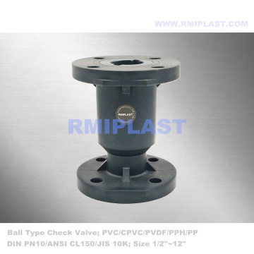 CPVC Ball Check Valve Flange ANSI CL150