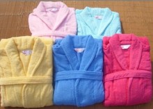 Colorful Bathrobe Microfiber Coral Fleece Pajamas