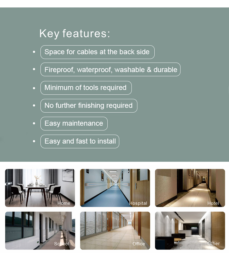 F75-A, Customized Decorative Plastic Profile PVC Foam Baseboard Wall Skirting Board Protectors