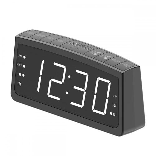 New Arrival LCD Digital Display Smart Bedroom Desk Alarm Clock Control Radio