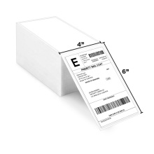 Folding thermal printer label roll paper