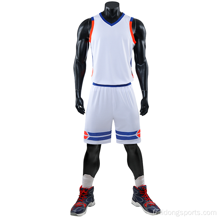 Haut de basket-ball de basket-ball de basket-ball de basket de qualité supérieure et noire personnalisés Hommes