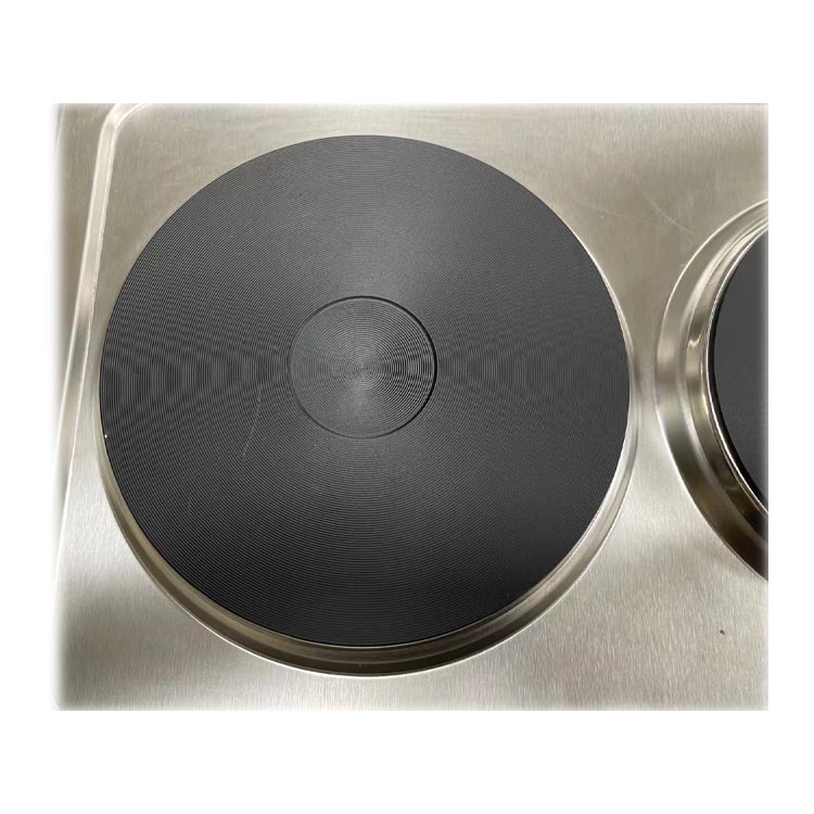 Placa de aquecimento elétrica de design embutido de fábrica 2 fogões elétricos de aço inoxidável