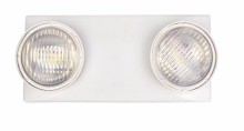 Emergency Lighting Unit with 2 Lights and Battery Backup 220V