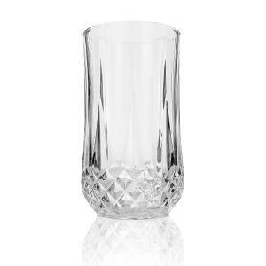 Elegantes Diamantschliff-Klarglas-Set