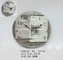 decorative metal wall clock, round wall clock