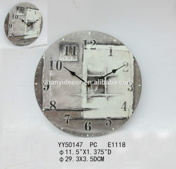 decorative metal wall clock, round wall clock