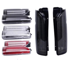 Auto parts red clear black bottom brake astern turn LED signal light tail lamp for toyota hiace 2005-2015 tail lamp