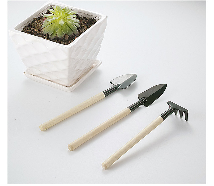 Three-piece Shovel Rake Planting Tools Combination Home Gardening Tool Set Balcony Home-grown Mini Digging Sets Garden Shovel