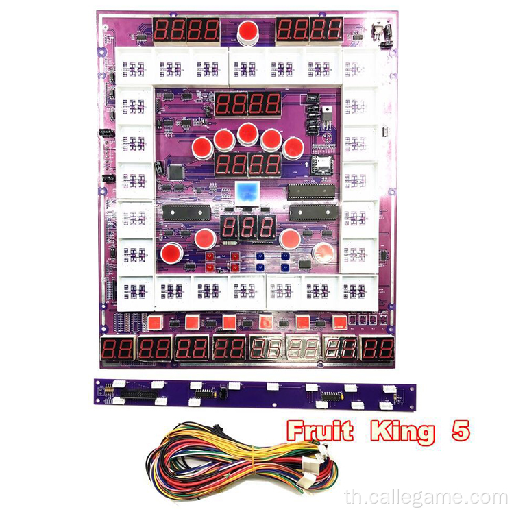 Fruit King 5 เครื่องเกมมาริโอ PCB