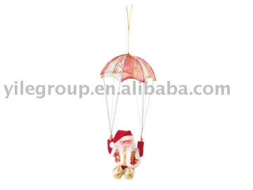 6" santa claus/santa play parachute/electrical santa