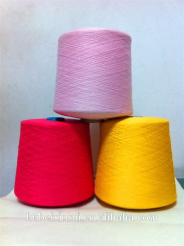 Dyed polyester sewing thread