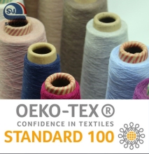 Custom colored polyester yarn