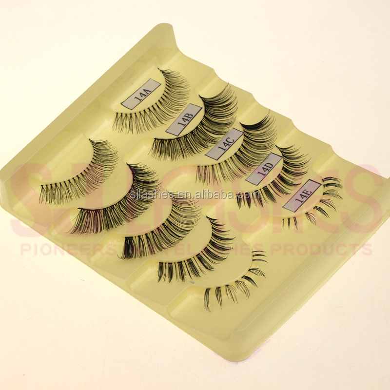 Private Label Luxury Glitter Paper private label Packaging Boxes with 5 Pairs Human Hair false Eyelashes Set