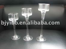 Goblet glass candle holder