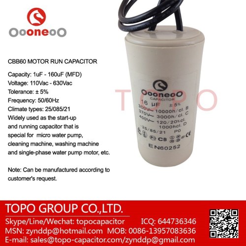 28uf cbb60 capacitor for water pump