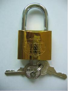 New Golden Plated Iron Padlock