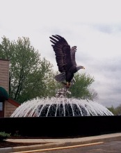 outdoor garden decoration bronze metal craft large eagle statues