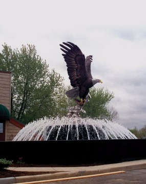 outdoor garden decoration bronze metal craft large eagle statues