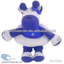 Blue hippo plush toy