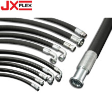 Four Wire Hydraulic Rubber Hose Assembly With Fittings