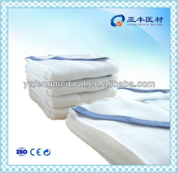 Non-sterile absorbent lap sponges with loop