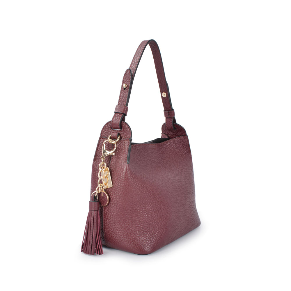 latest design genuine cow leather lady hobo bags